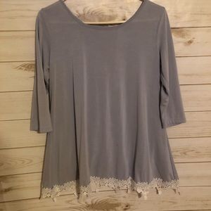 Open back flare shirt